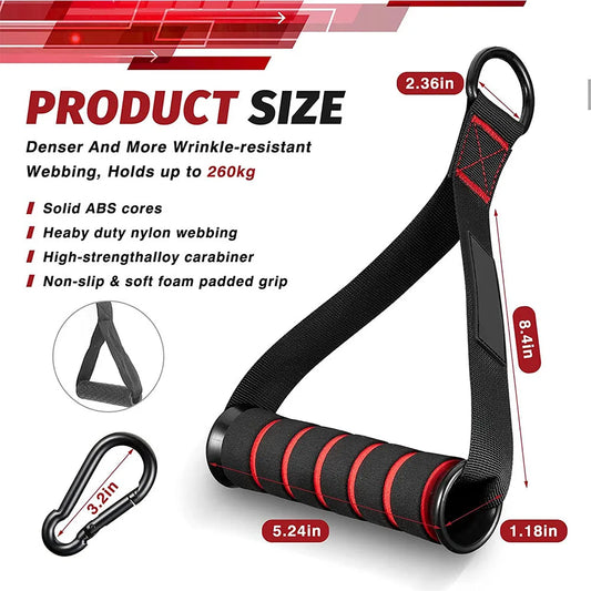 PowerGrip Pro: Metal D-Ring Cable Handles